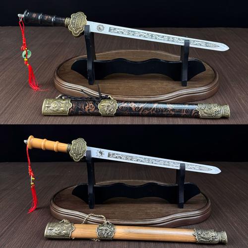 金属短剑镇宅刀剑金属工艺品批发景区热卖状元宝剑兵器模型未开刃
